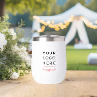 Tumbler à vin thermique à logo personnalisé sans m