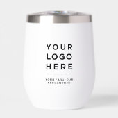 Tumbler à vin thermique à logo personnalisé sans m (Avant)