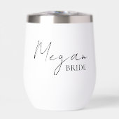 Tumbler à vin thermique personnalisé pour la marié (Avant)