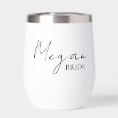Tumbler à vin thermique personnalisé pour la marié (Arrière)