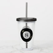 Tumbler - Billiards - 8 bar Acryl Drinkbeker (Voorkant)
