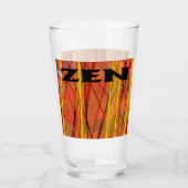 Tumbler en verre de fil noir Zen (Devant)