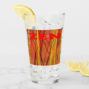 Tumbler en verre de fil rouge Zen