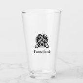Tumbler en verre de Terre-Neuve (Devant)