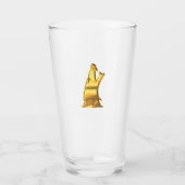 Tumbler en verre Golden Wolf Head (Devant)