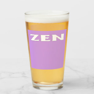 Tumbler en verre lilas blanc Zen