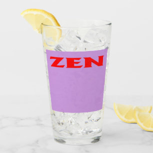 Tumbler en verre lilas rouge Zen