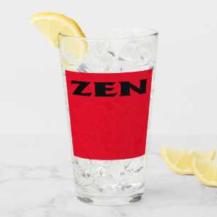 Tumbler en verre rouge Zen