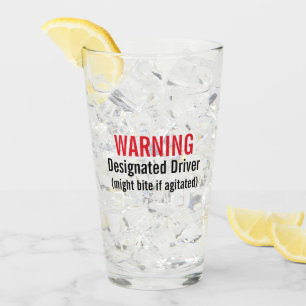 Tumbler-glas van de aangewezen bestuurder glas