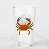 Tumbler Glass, rode oceaankrab (Voorkant)