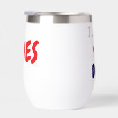 Tumbler Glass with Custom I Love you Dad (Droite)