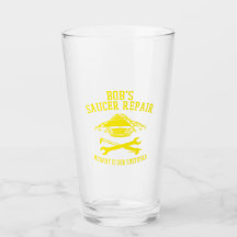 tumbler met de gele logo van de herstelling van Bo