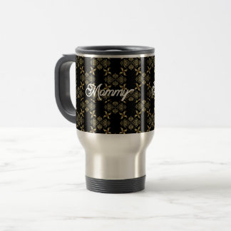 Tumbler met handvat, deksel en stro, roestvrij reisbeker
