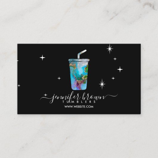 Tumbler ombré textuur visitekaartje (Voorkant)