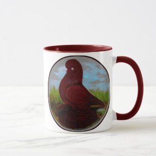 Tumbler Pigeon Red Muff Mok