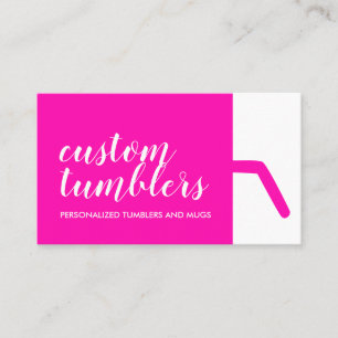 Tumbler-reis mok winkel visitekaartje