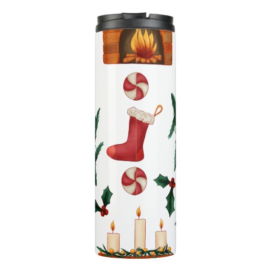 Tumbler Sublimation Design verwarmen thuis decor c Thermosbeker (Achterkant)