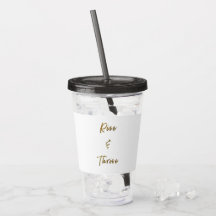 Tumbler van de flacon met stijf water