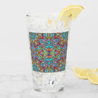 TUMBLER vintage EN VERRE ORNAMENTAL ITALIEN