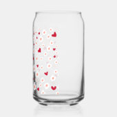 Tumblers en daisy harten blikvorm glas (Links)