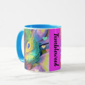 Tumbleweed omgeven door mok van liefde (Voorkant links)