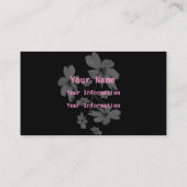 TUMBLING COSMOS-visitekaartje Visitekaartje (Achterkant)