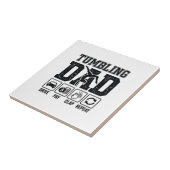 Tumbling Dad Drive Pay Clap Repeat Shirt Ontwerp_1 Tegeltje (Zijkant)