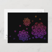 Tumbling Dice Mandala Briefkaart (Voorkant / Achterkant)