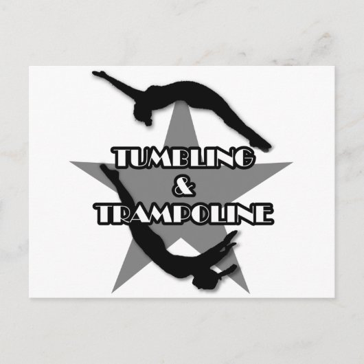 Tumbling en Trampoline Briefkaart (Voorkant)