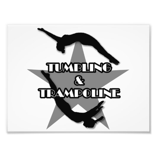 Tumbling en Trampoline Foto Afdruk (Voorkant)