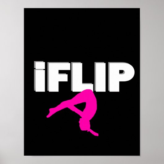 Tumbling gymnast poster (Voorkant)