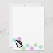 Tumbling Pandas-Baby shower Kaart (Achterkant)