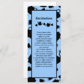 Tumbling Tea Party Kaart (Voorkant / Achterkant)