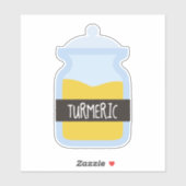Tumergeel kruid sticker (Vel)