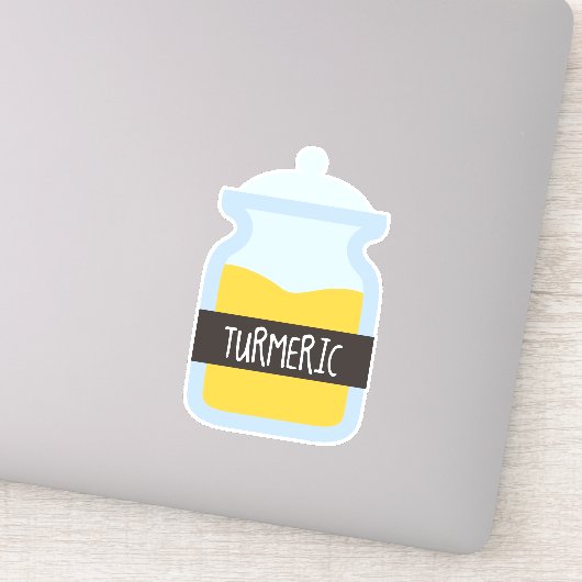 Tumergeel kruid sticker (Detail)