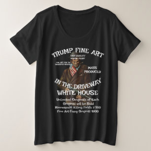 Tump Minneapolis Moord Dodenvelden Trump CBP Grote Maat T-shirt