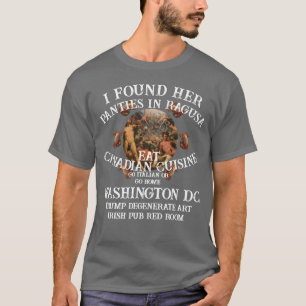 Tump Ontaarde Kunst Ierse Pub Rode Kamer Trump T-shirt
