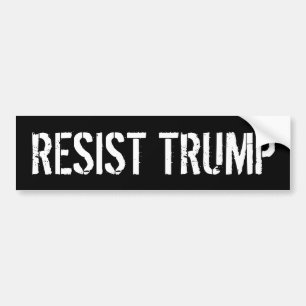 Tump weerstaan - Anti-President Trump Bumpersticker
