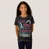 Tumple Jump en Play Funny Rhythmic Gymnastic T-shirt (Voorkant volledig)