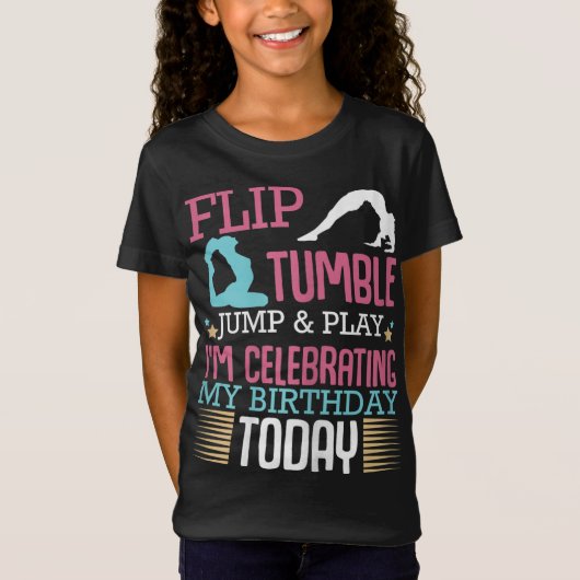 Tumple Jump en Play Funny Rhythmic Gymnastic T-shirt (Voorkant)