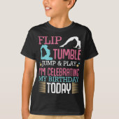 Tumple Jump en Play Funny Rhythmic Gymnastic T-shirt (Voorkant)