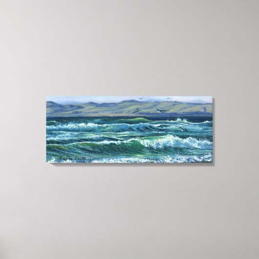 "Tumultuous Waves" Canvas Afdruk (Voorkant)