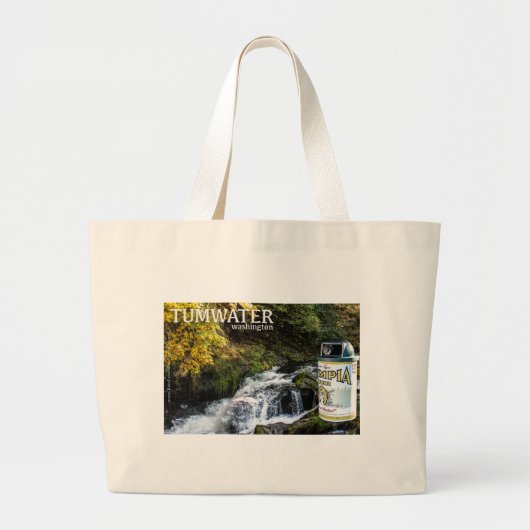 Tumwater Het is het water Grote Tote Bag (Voorkant)