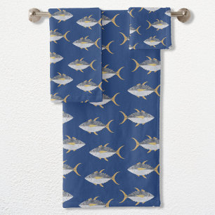 Tuna Fish Pattern Bad Handdoek