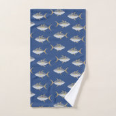 Tuna Fish Pattern Bad Handdoek (Handdoek)