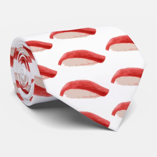 Tuna Nigiri Sushi Stropdas (Opgerold)