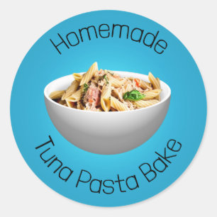 Tuna pasta bake Classic Round Sticker