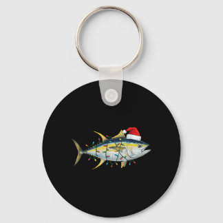 Tuna Vis Kerstlichtjes Festief Grappig Kerstmis Sleutelhanger