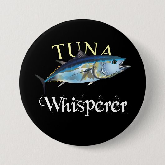 Tuna Whisperer Dark gekleurd Ronde Button 7,6 Cm (Voorkant)