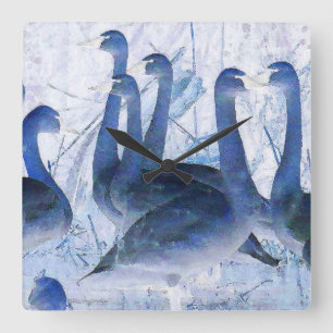 Tundra Swan Birds Wilde Dieren Klok